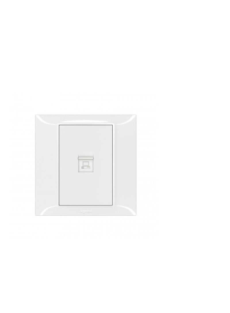 Legrand Data Outlet 1Gang RJ45 Belanko White