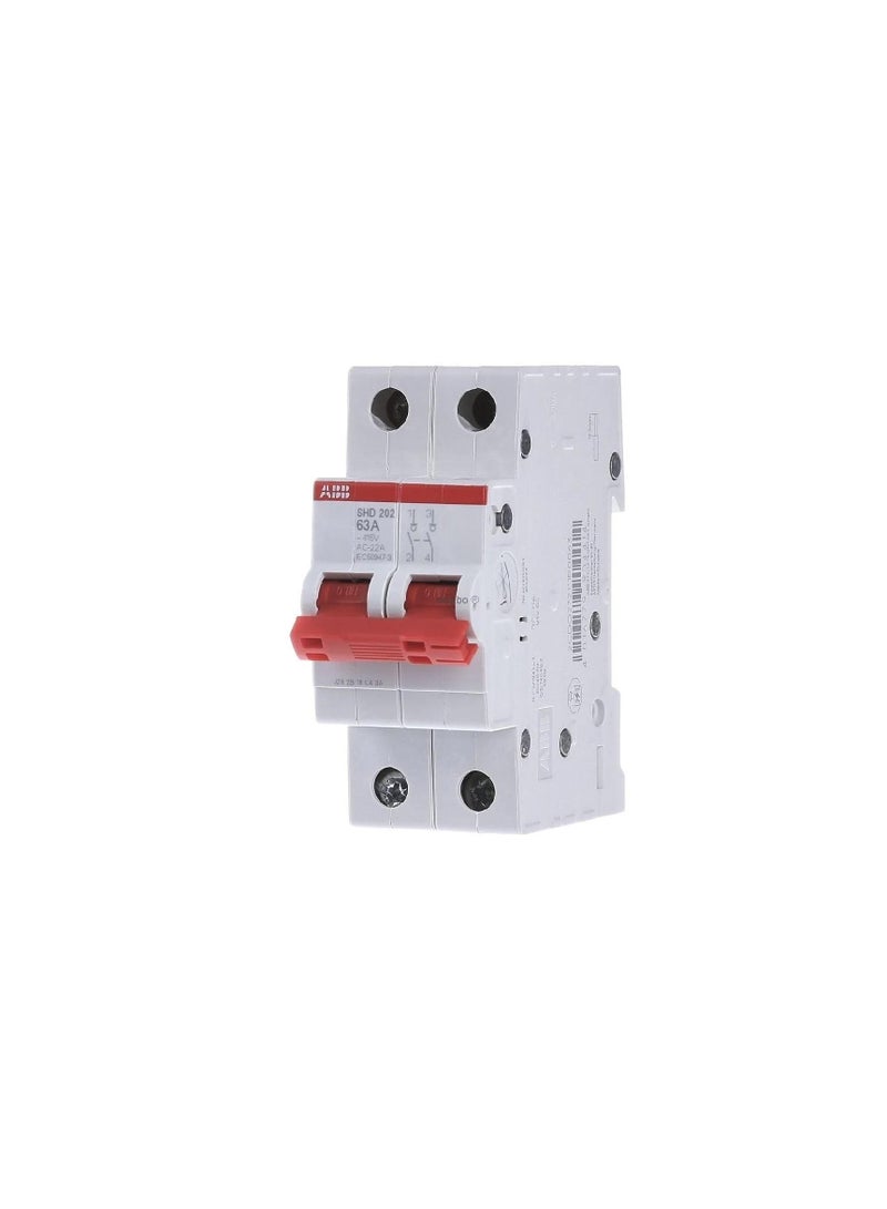 ABB Shd202/63 63A, 2 Pole Isolator-111R0063
