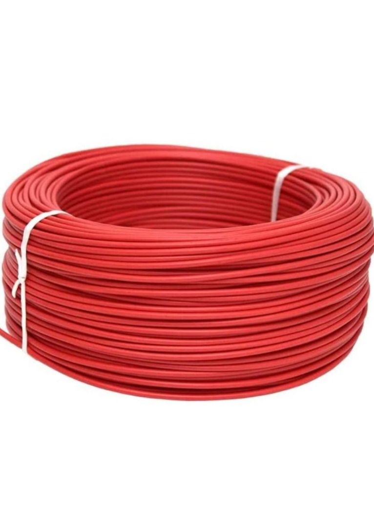 RR 2.5mm Single Core Wire 100 Yards Red