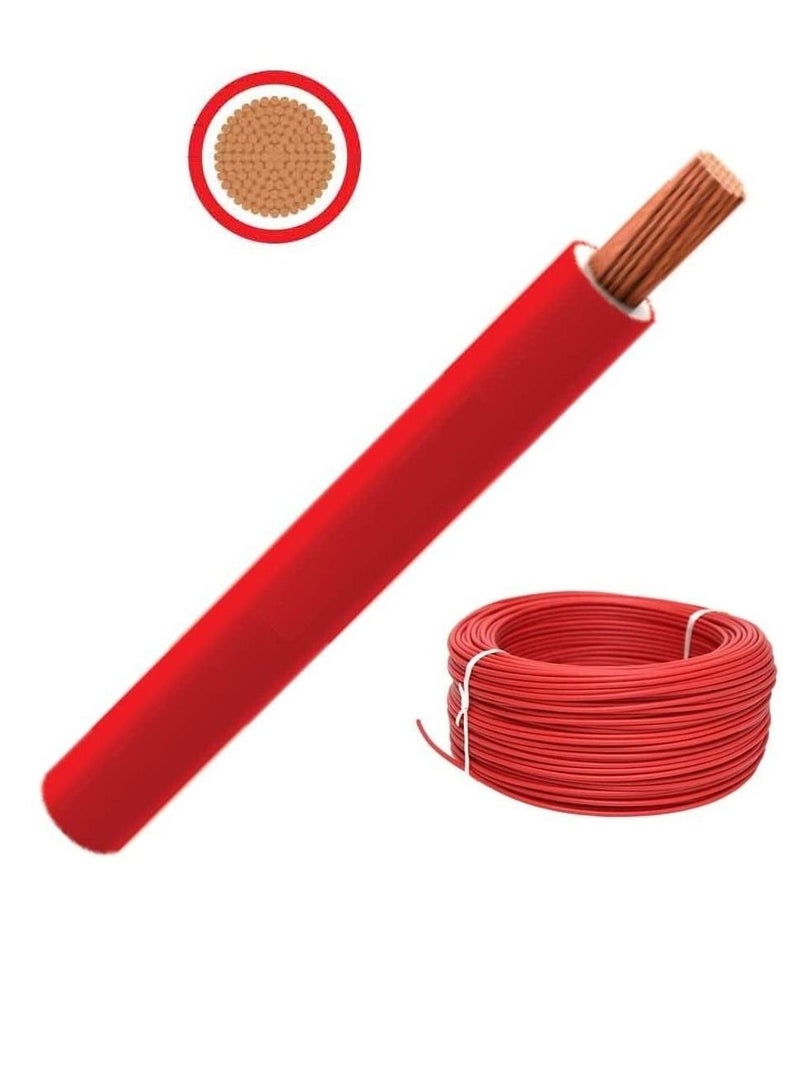 RR 2.5mm Single Core Wire 100 Yards Red