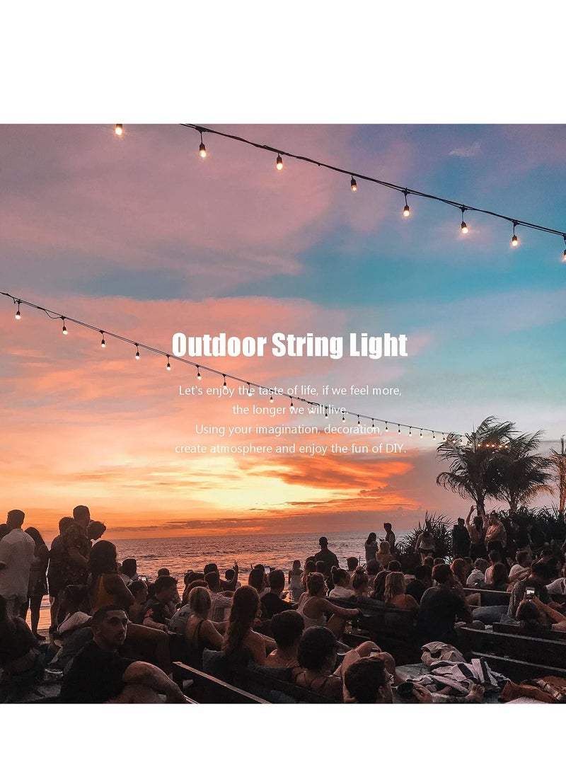 String Light Hanging Kit with 164 Ft Nylon Coated 304 Stainless Steel Wire Rope Suspension Guide Turnbuckles and Hooks for Patio Backyard Lighting Accessories
