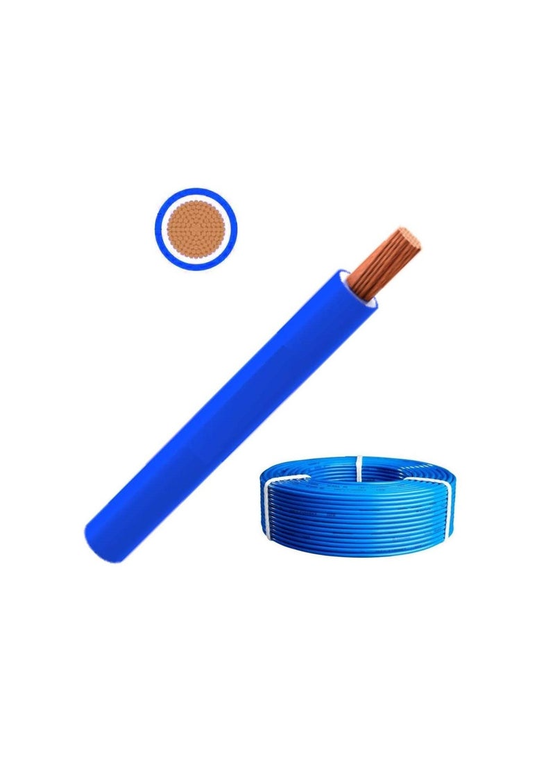 Oman Cable 4.0mm Single Core Wire-100 Yards-Blue