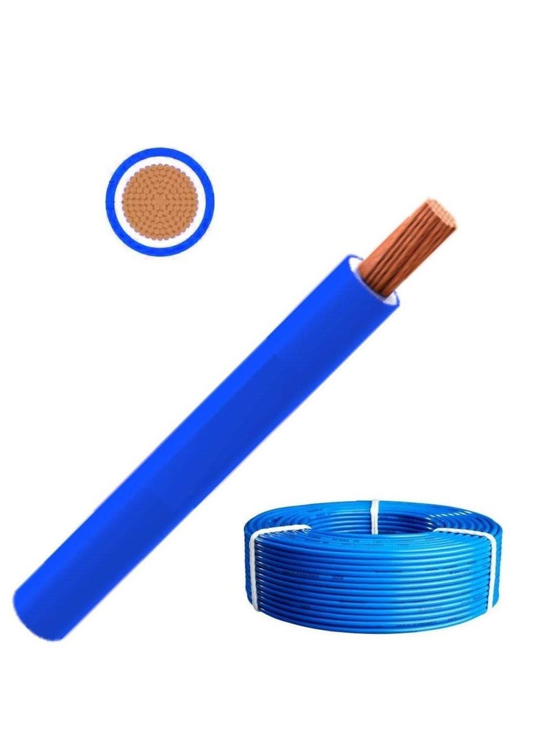 RR 4.0mm Single Core Wire-100 Yards-Blue