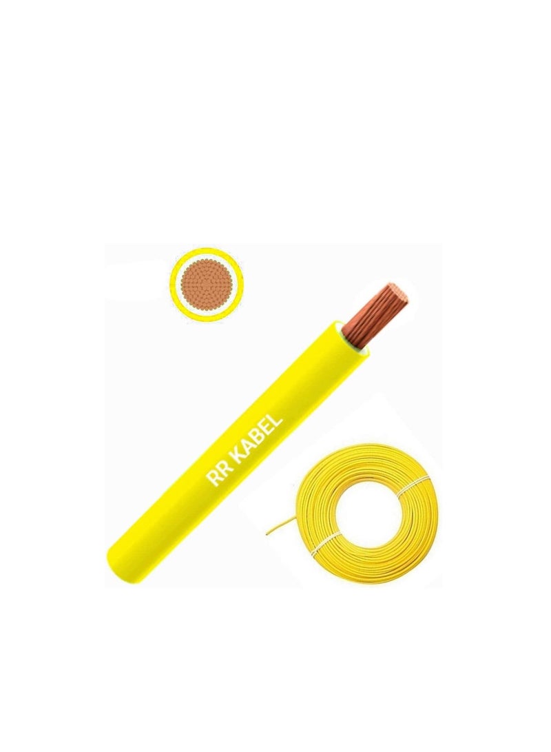 RR 2.5mm Single Core Wire-100 Yards-Yellow