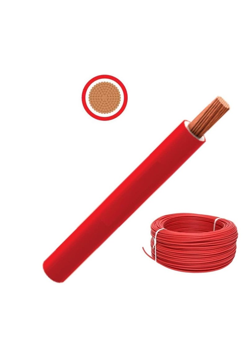 RR 4.0mm Single Core Wire-100 Yards-Red