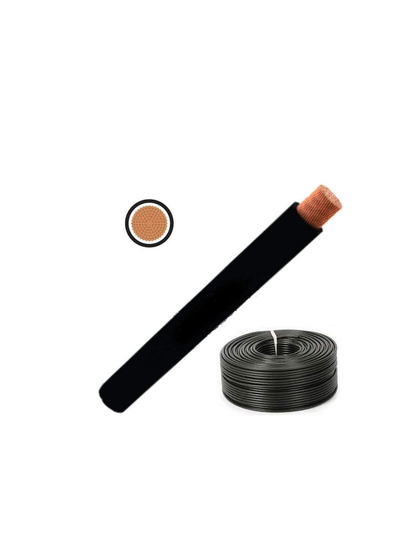 Oman Cable 4.0mm Single Core Wire-100 Yards-Black