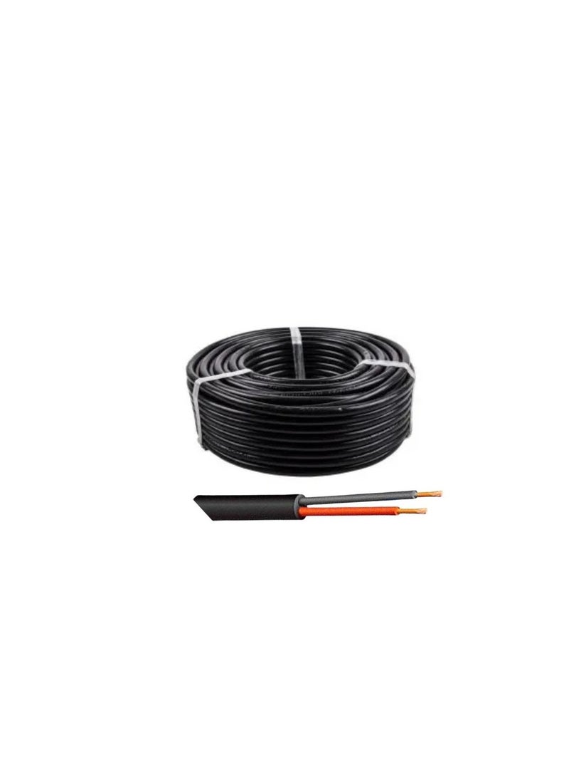 RR 0.75mm X 2Core Flexible Cable Black