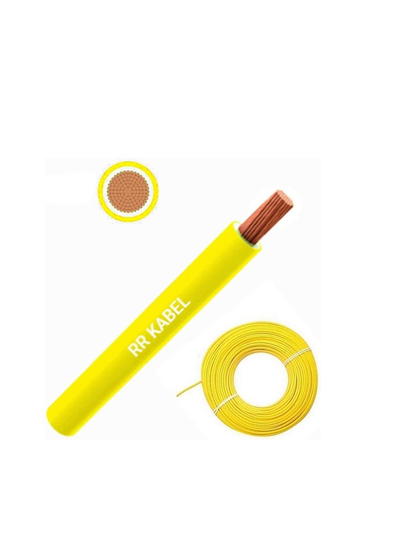 RR 1.5mm Single Core Wire-100 Yards-Yellow