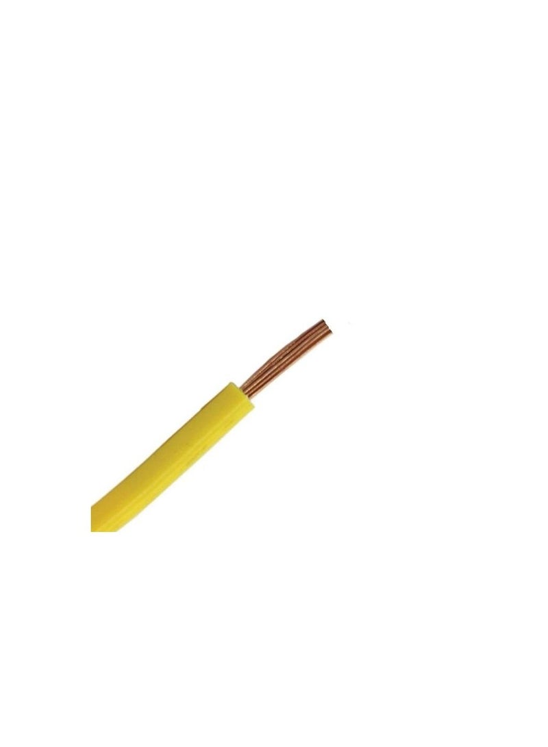 Oman Cable 4.0mm Single Core Wire-100 Yards-Yellow