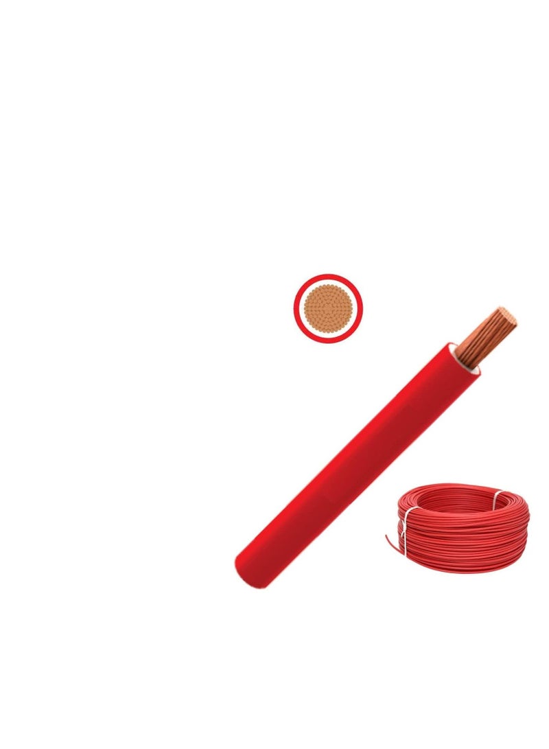 RR 2.5mm Single Core Wire-100 Yards-Red