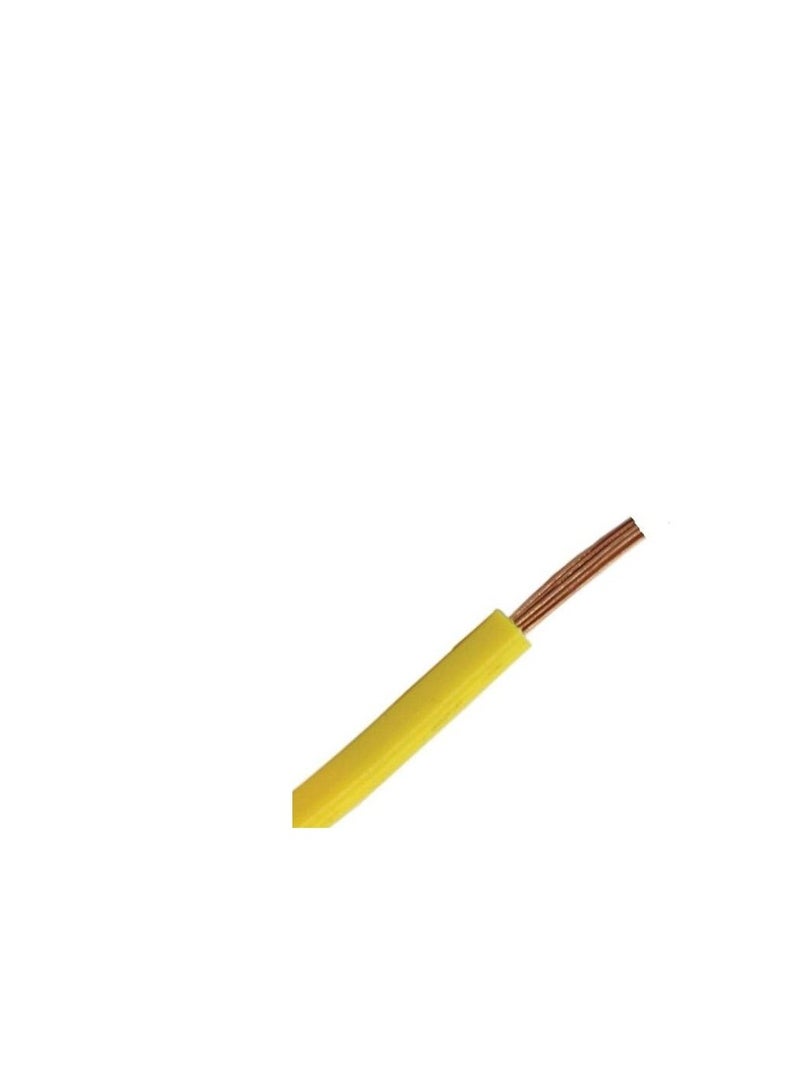 Oman Cable 1.5mm Single Core Wire-100 Yards-Yellow