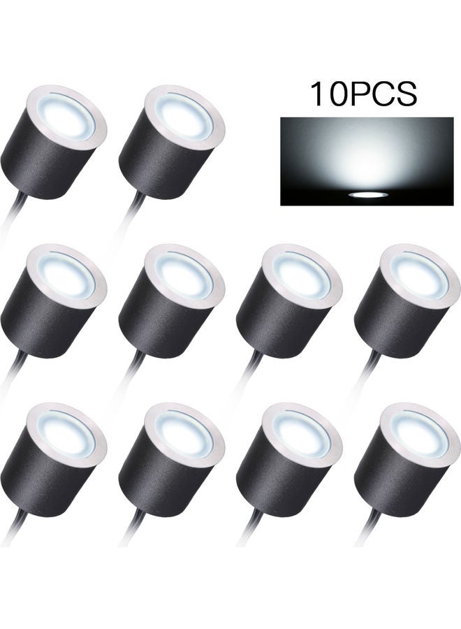 10-Piece Low Voltage Recessed LED Deck Light White