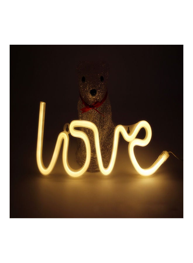 LOVE Letters Shape LED Light Wall Hanging Neon Light for Festival Party Wedding Decor Warm white 36*36*36cm