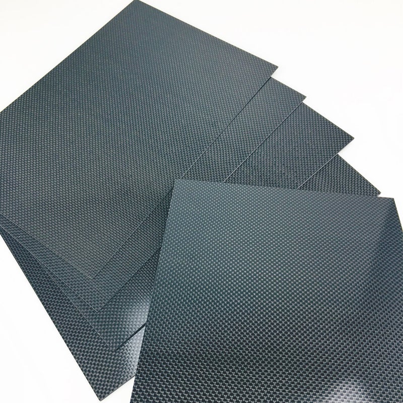 Carbon Fiber Plate Panel Sheet Black 23 x 0.50 x 17cm