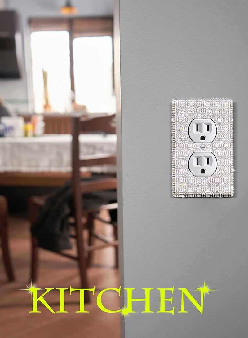 4Pack Wall Plates Light Switch Decorative Cover for Electric Outlets Decorative Home Decorator