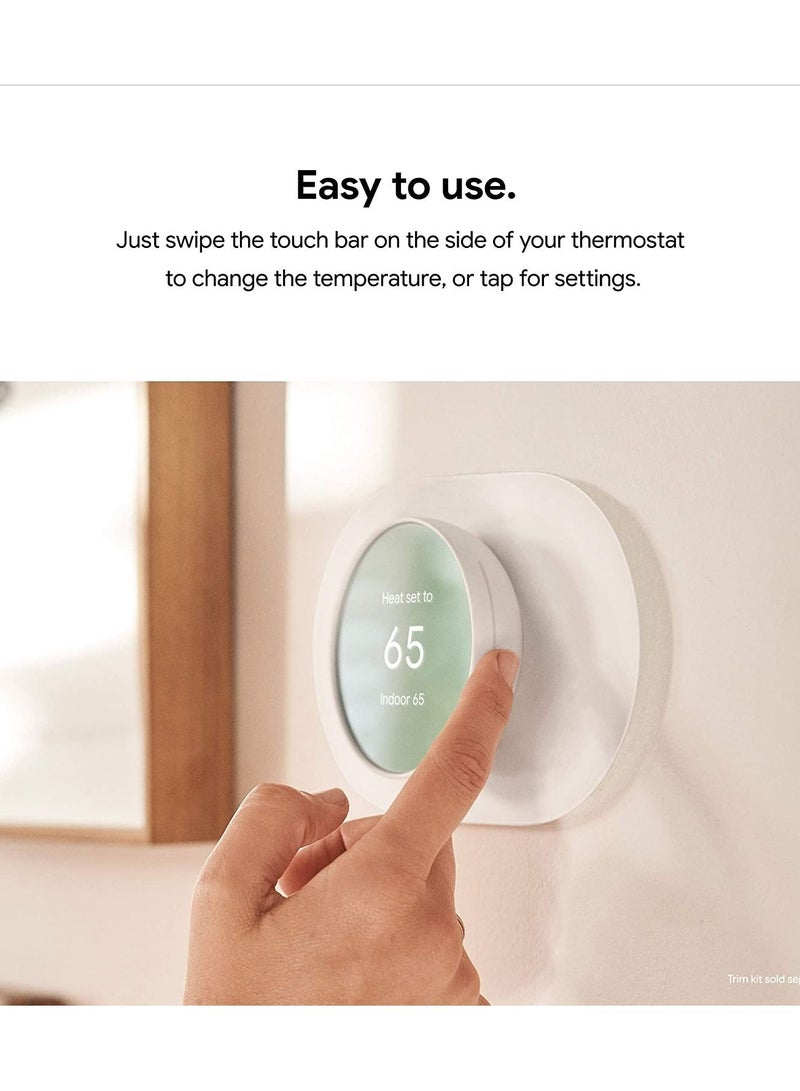 Nest 4Th Gen Programmable Smart Wi-Fi Thermostat For Home Ga02083Us – Fog