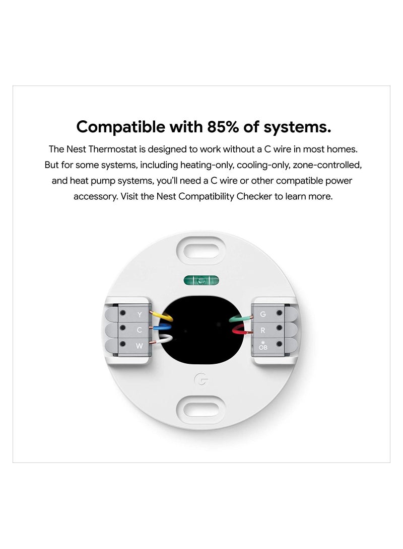 Nest 4Th Gen Programmable Smart Wi-Fi Thermostat For Home Ga02083Us – Fog