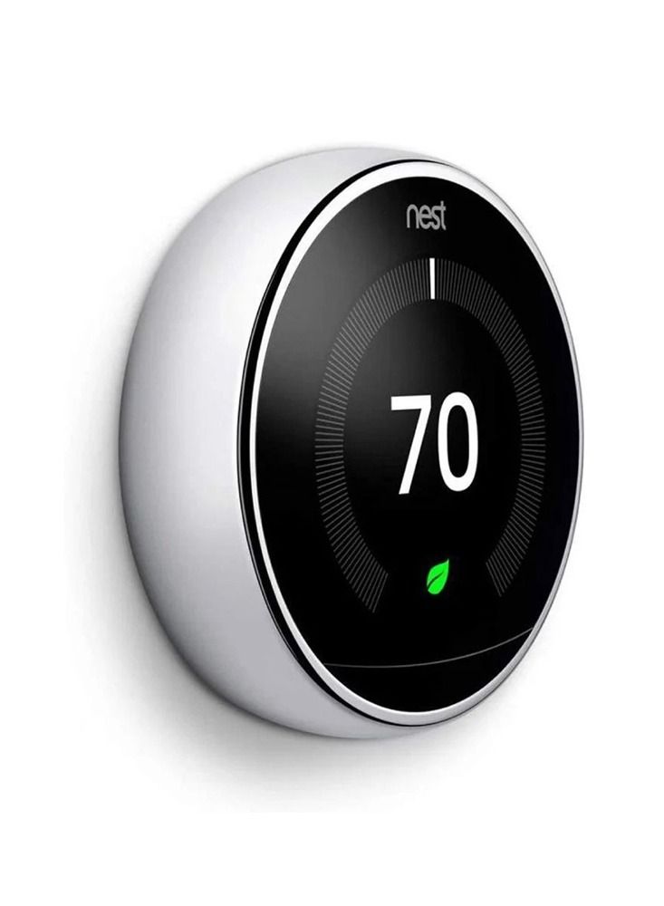 Nest 3rd Generation learning programmable Thermostat Polished Steel - T3019US