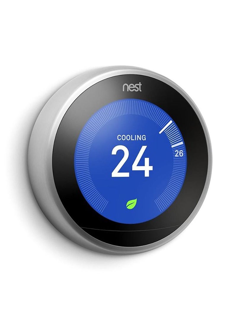 Nest 3rd Generation Learning Programmable Thermostat Stainless Steel - T3007ES