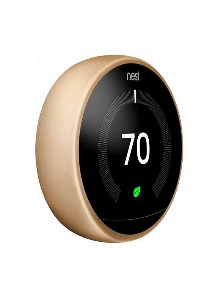 Nest 3rd Generation learning programmable Thermostat Brushed Brass - T3032US