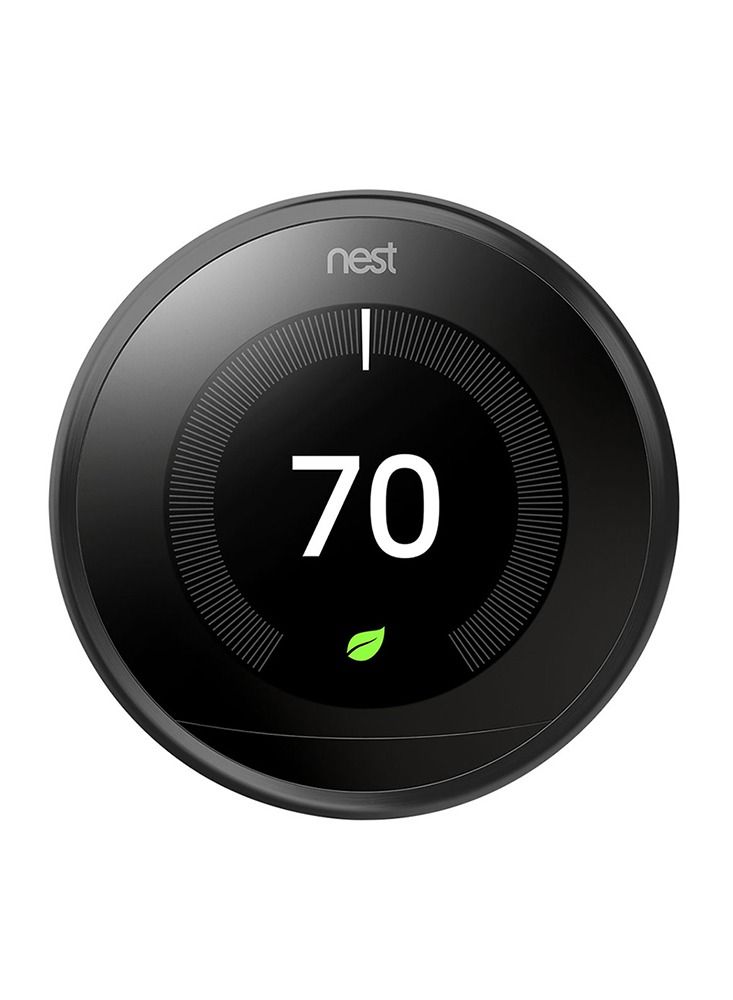 Nest 3Rd Generation Learning Programmable Thermostat Carbon Black - T3016Us