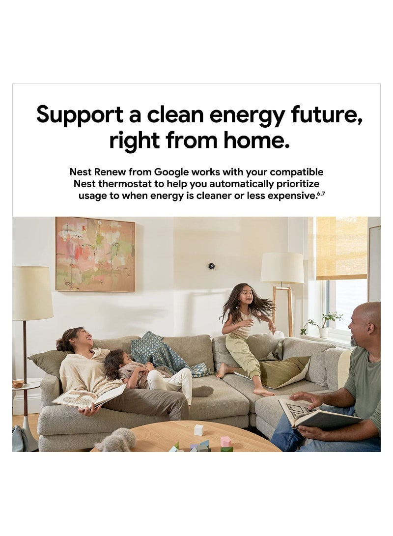 Nest 3Rd Generation Learning Programmable Thermostat Carbon Black - T3016Us