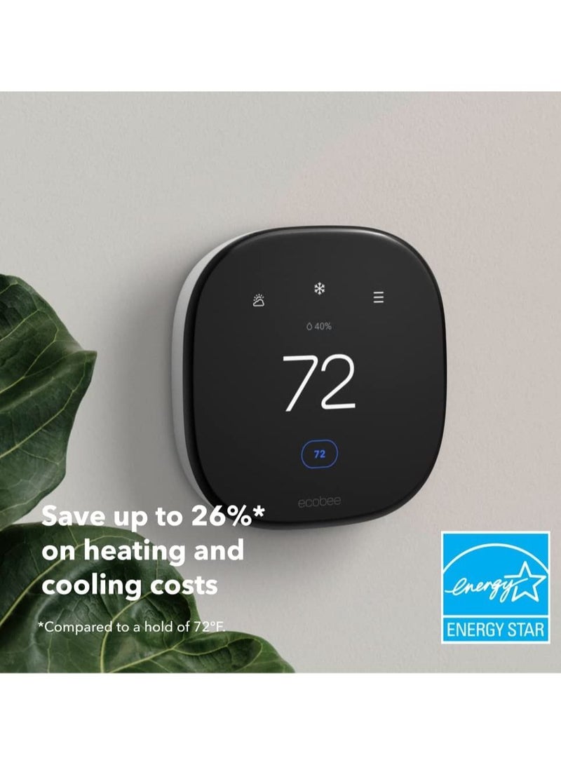 Smart Thermostat Enhanced 6Th Gen Without Sensor Black Eb-State6L-01