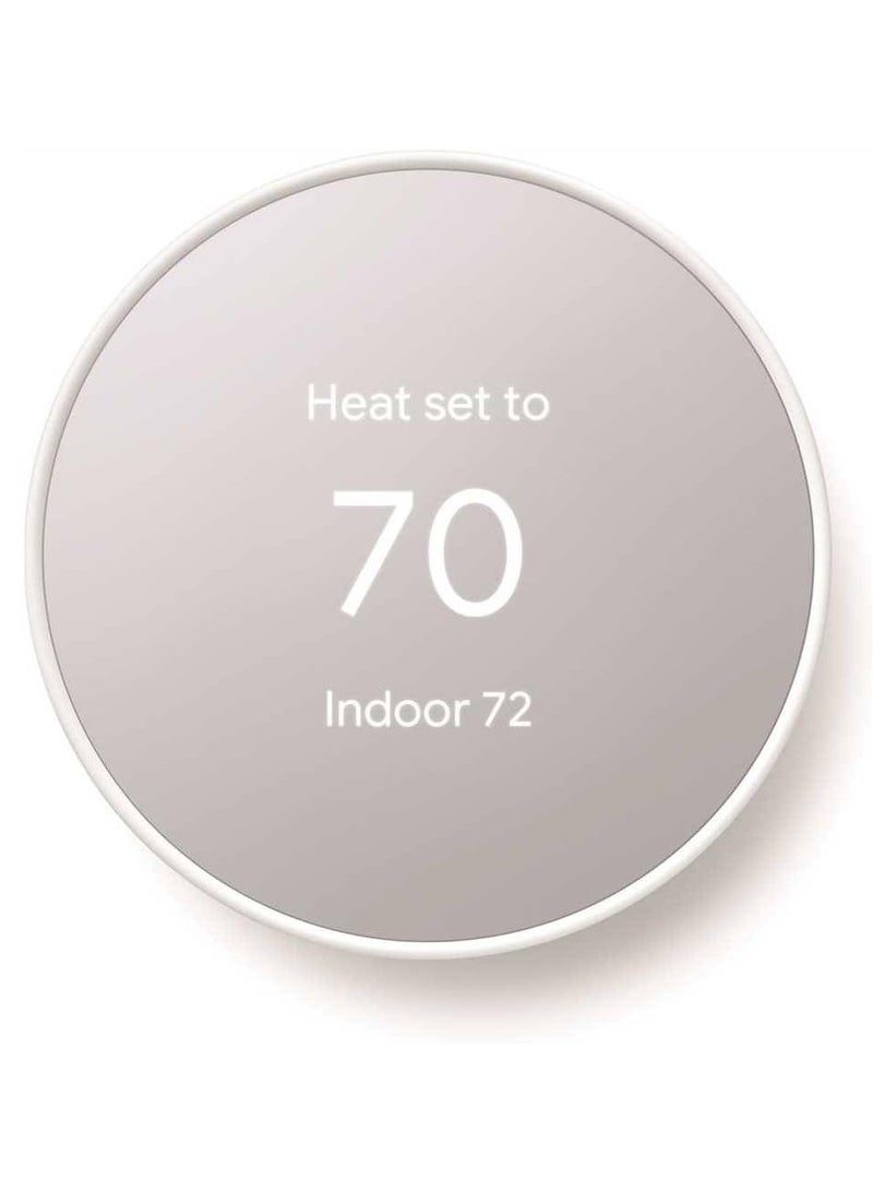 Nest Thermostat 4th Gen Smart Programmable Wi-Fi Snow GA01334-US