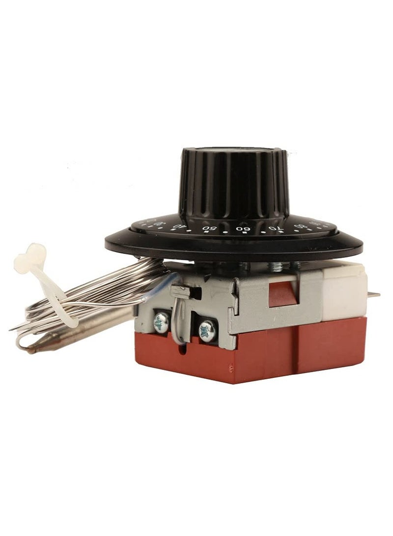 Rainbow Capillary Thermostat 0-120 Celsius Degrees Adjustable Tempering Switch 3 Pin NC Temperature Controller