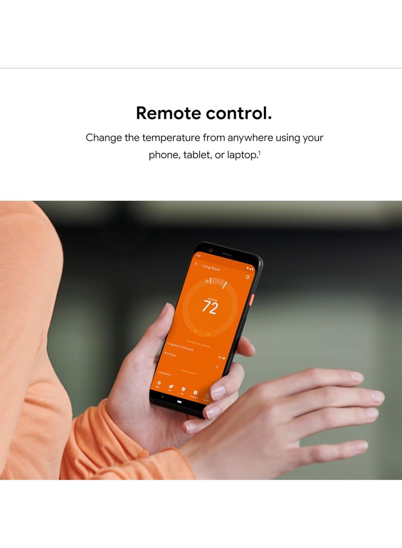 Nest 3rd Generation learning programmable Thermostat White T3017US