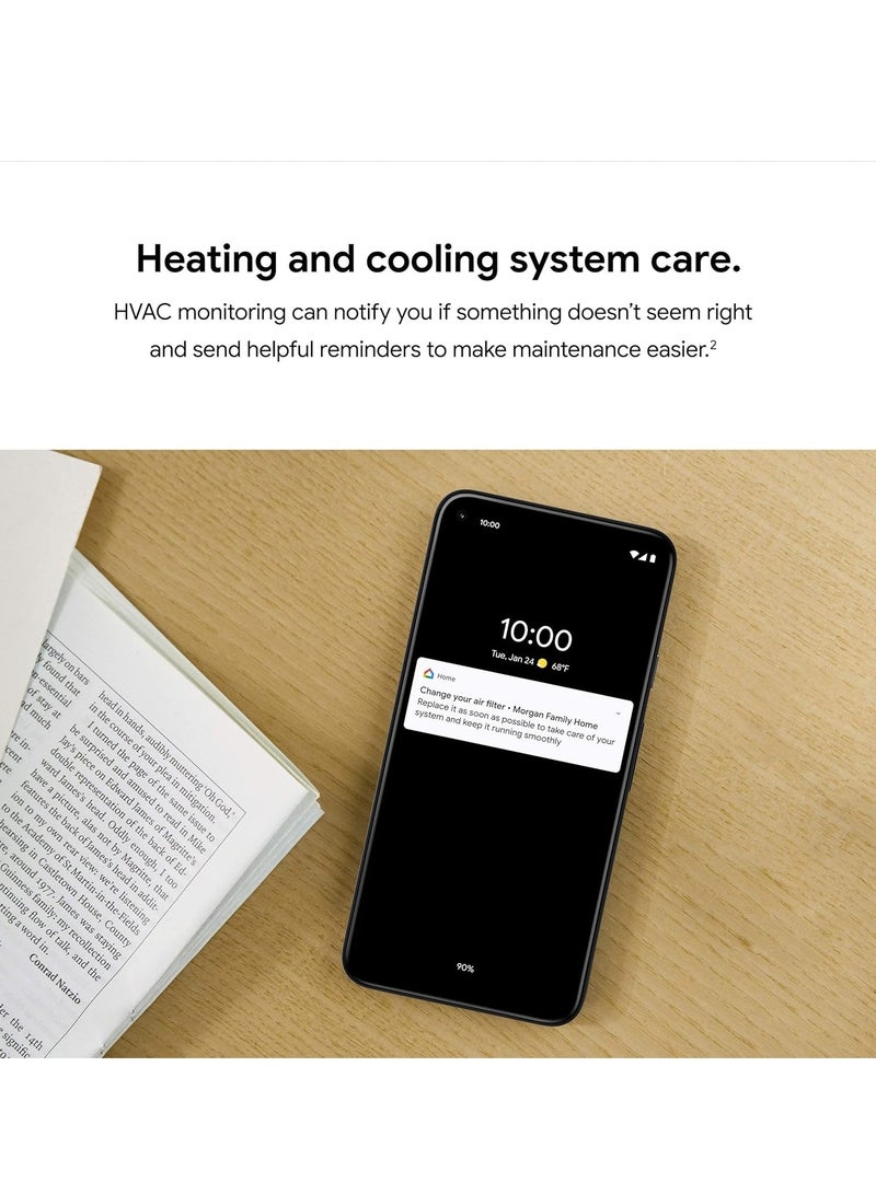 Smart Thermostat for Home - Programmable Wifi Thermostat - Charcoal