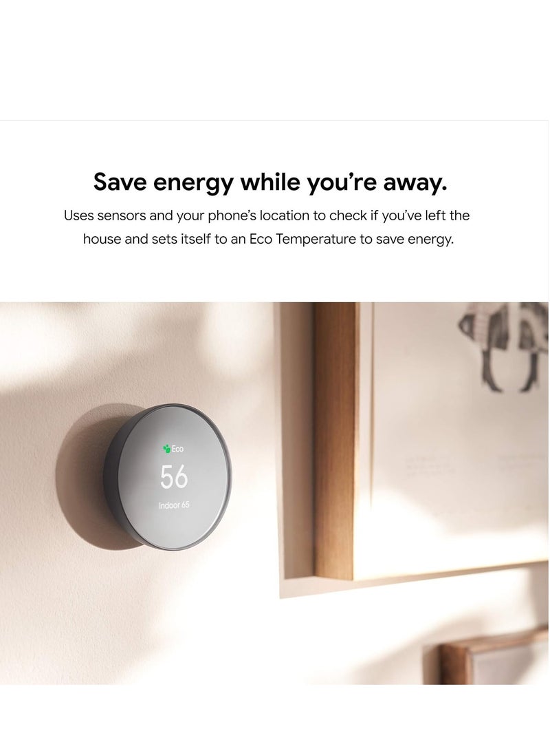 Smart Thermostat for Home - Programmable Wifi Thermostat - Charcoal