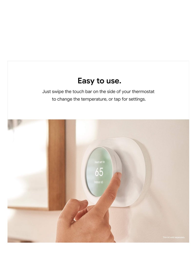 Smart Thermostat for Home - Programmable Wifi Thermostat - Charcoal