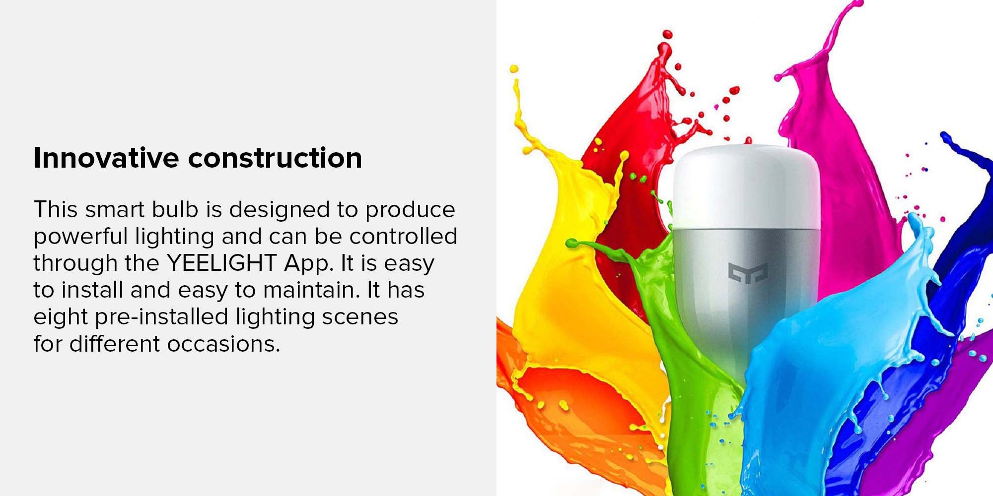 Yeelight LED Smart Bulb Multicolour