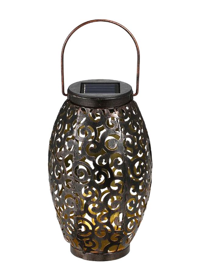 Solar Power Energy LED Hanging Lantern Black 0.54kg