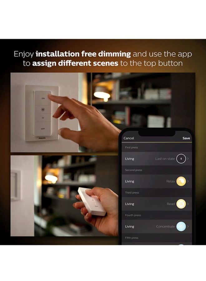 PHILIPS HUE WA 8.5W A60 E27 SET UAE- STARTER KIT White