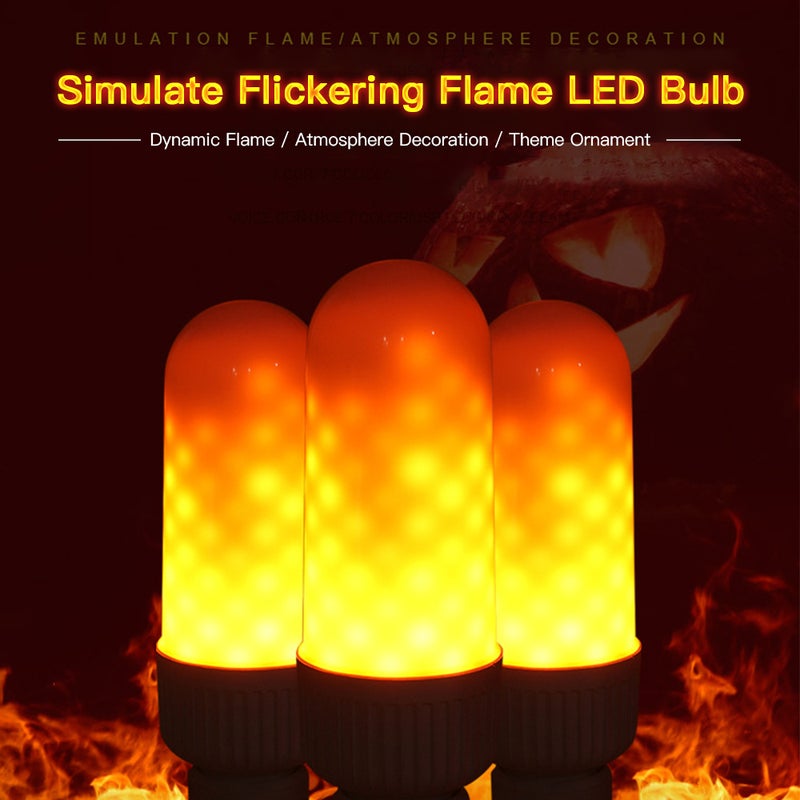 LED Fire Effect Light Bulb E26 Base multicolour 19.50*6.00*6.00cm