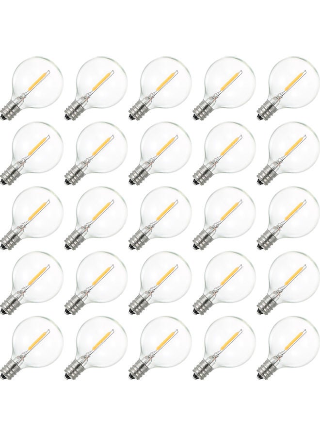 25-Piece G40 LED Bulb Warm White