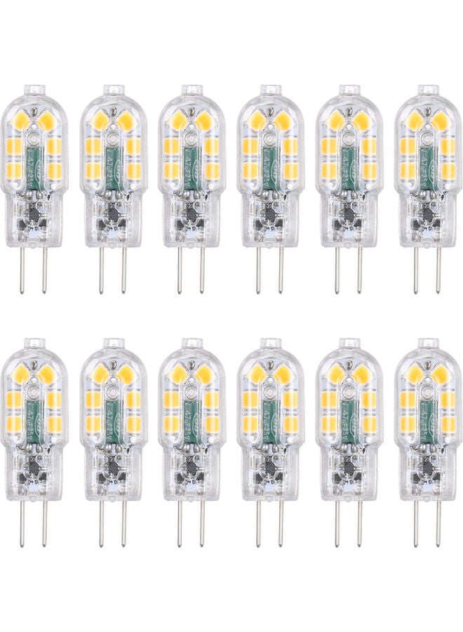 12-Piece Non-Dimmable LED Light Bulbs Warm White