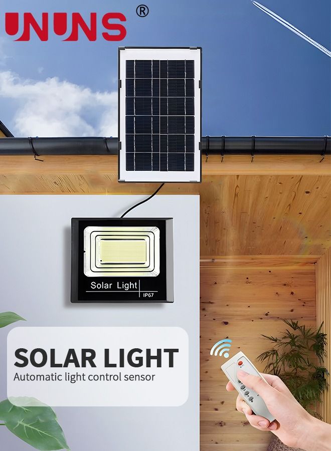 led Solar Flood light,50W Light Control Floodlight With Remote Control And Timer Function,Outdoor Indoor Motion Sensor,Separated Cables IP67 Waterproof Solar Lights For Barn,Garage,House,Pool