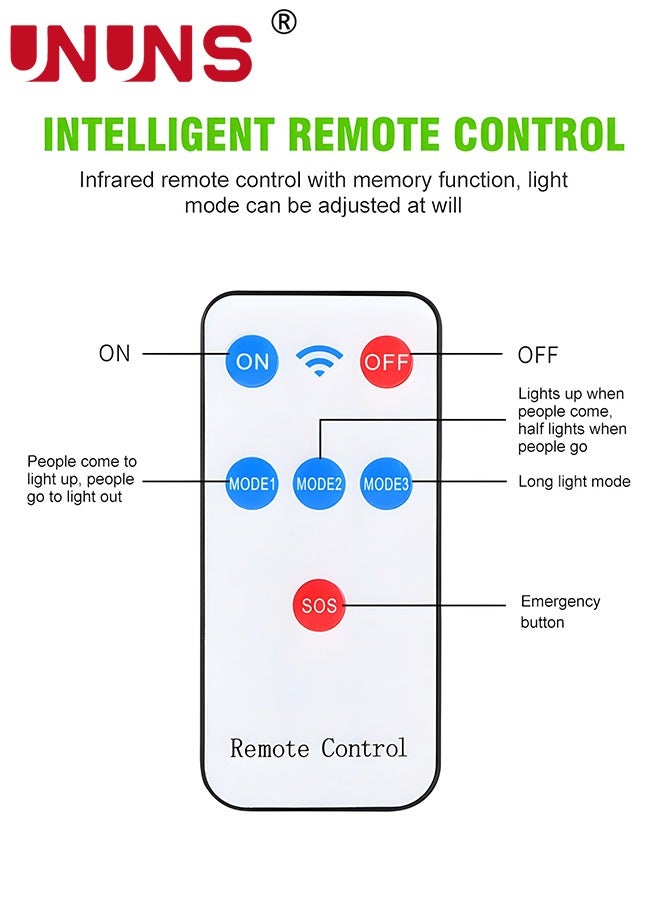 Led Solar Street Light,Led Remote Control Solar With Remote Control,3 Modes Waterproof Solar Flood Lights Lamp Outdoor For Yard,Garden,Path,Parking Lot