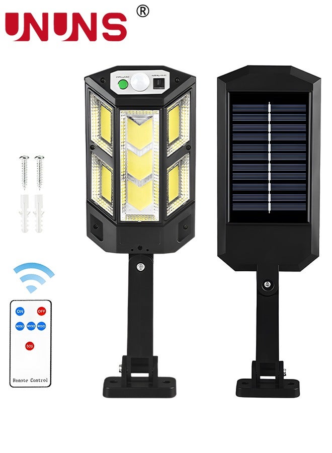 Led Solar Street Light,Led Remote Control Solar With Remote Control,3 Modes Waterproof Solar Flood Lights Lamp Outdoor For Yard,Garden,Path,Parking Lot