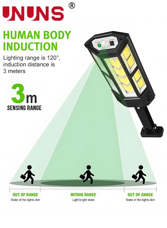 Led Solar Street Light,Led Remote Control Solar With Remote Control,3 Modes Waterproof Solar Flood Lights Lamp Outdoor For Yard,Garden,Path,Parking Lot