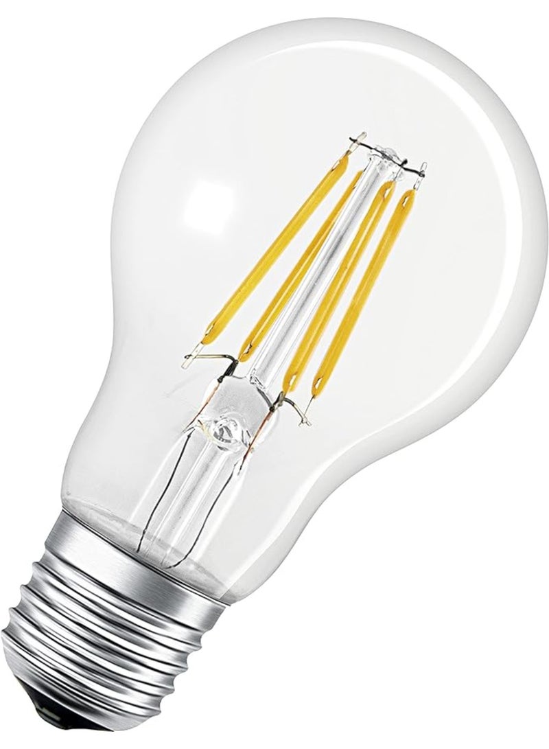 LEDVANCE Smart Led Lamp With Bluetooth E27 Filament Dimmable Replaces Incandescent Lamps With 50 W Warm White (2700 k) Controllable With Google Alexa And Apple Voice Control