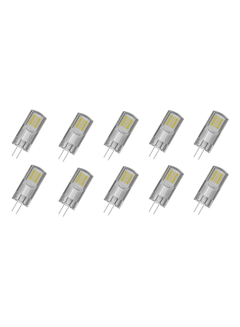 Ledvance G4 Bulb Warm White LED PIN 12V 2.6W 2700K - Pack of 10