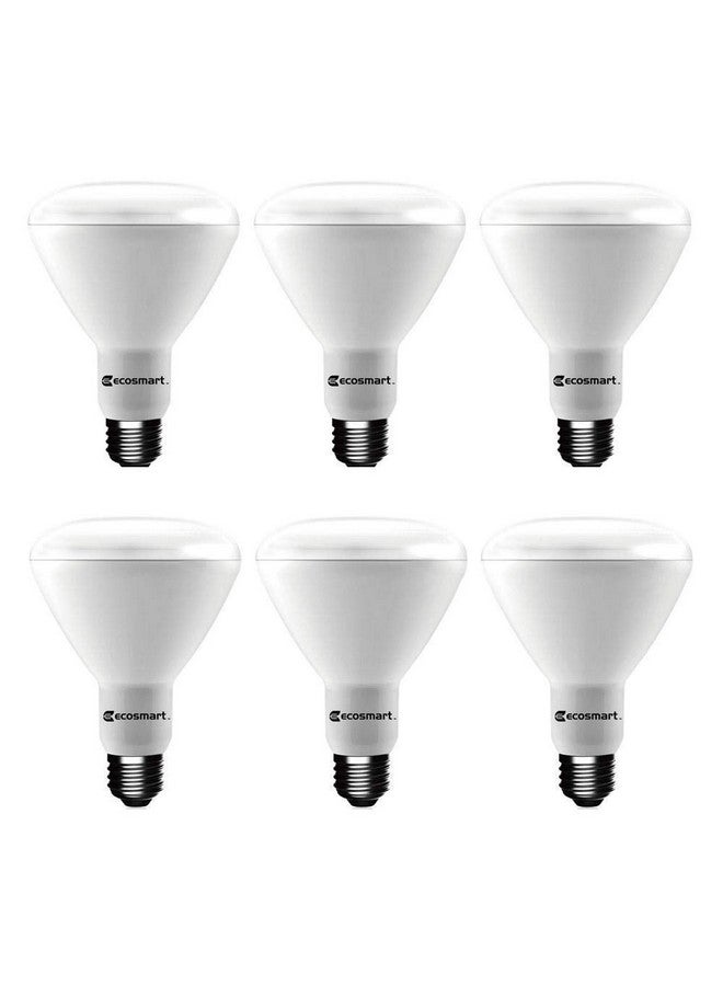 Bright White Led Br30 Dimmable Flood Bulb 65W Replacement 9 Watt 655 Lumens 3000K Indoor Outdoor Rated (6 Pack)