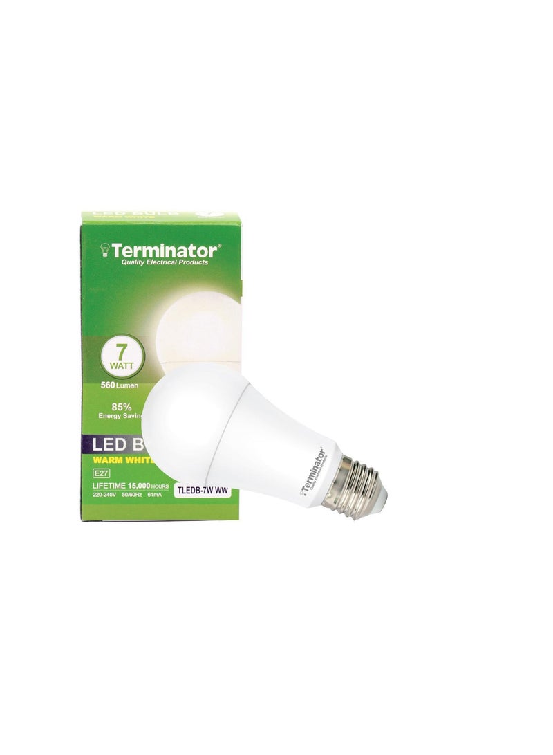 Terminator LED Bulb 7W Warm White E-27 TLEDB-7W-WW