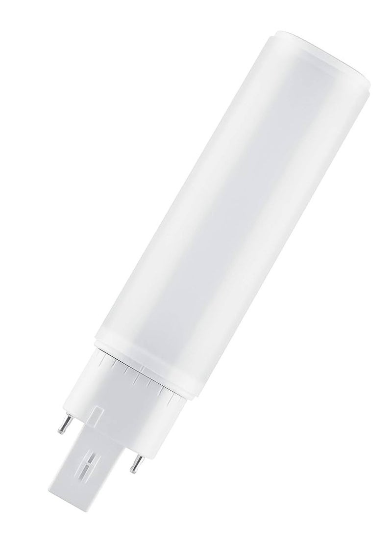 Osram Dulux LED  2 pin bulb D18 EM & AC MAINS V 9W 840 G24D-2, 3000k Warm White