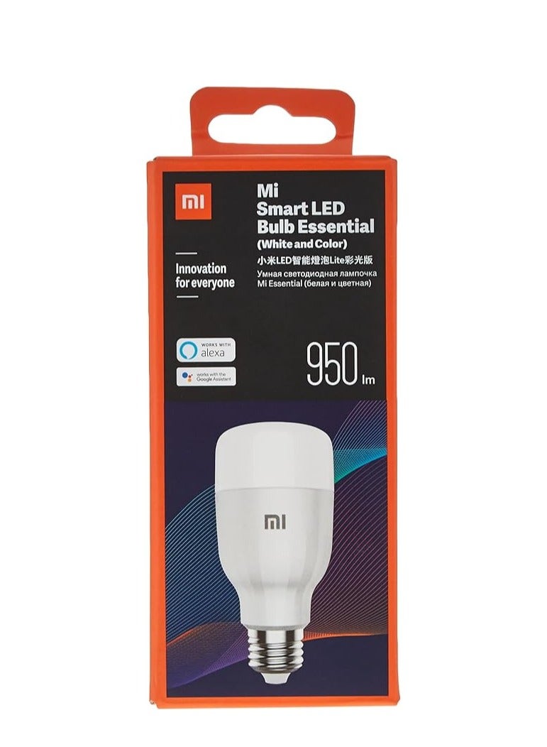 Mi Smart Led Bulb Essential (White And Color), 950Lm, Pack Of 2, 1, 2Pcs Mi Bulb