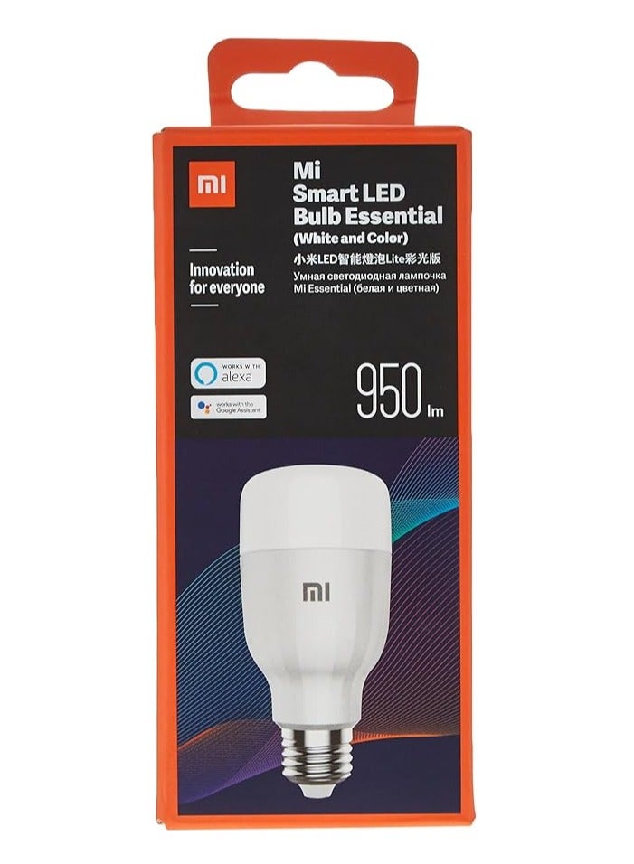 Mi Smart Led Bulb Essential (White And Color), 950Lm, Pack Of 2, 1, 2Pcs Mi Bulb